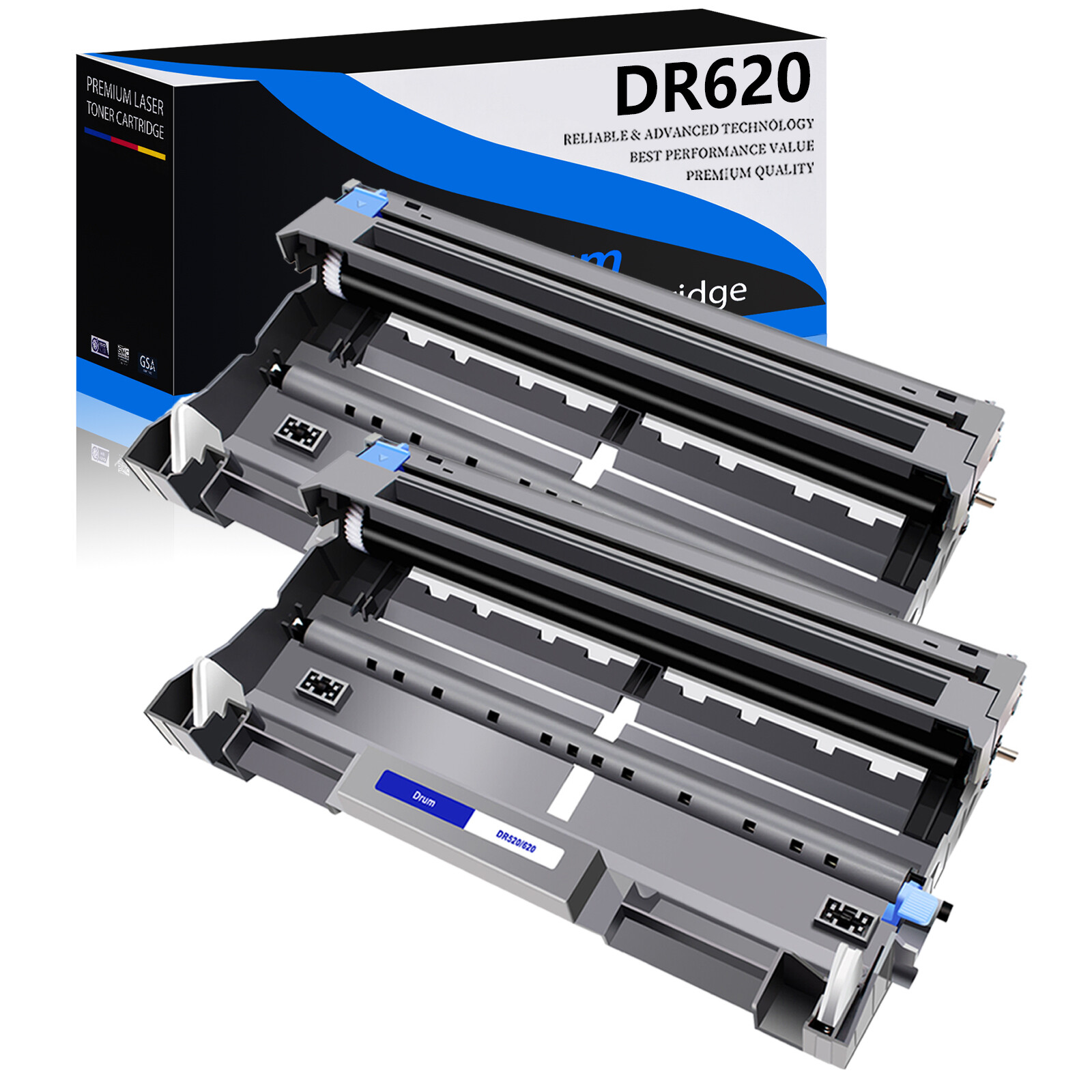 2PK DR620 Drum Unit Compatible with Brother DR-620 HL-5370DW MFC-8370 MFC-8880DN