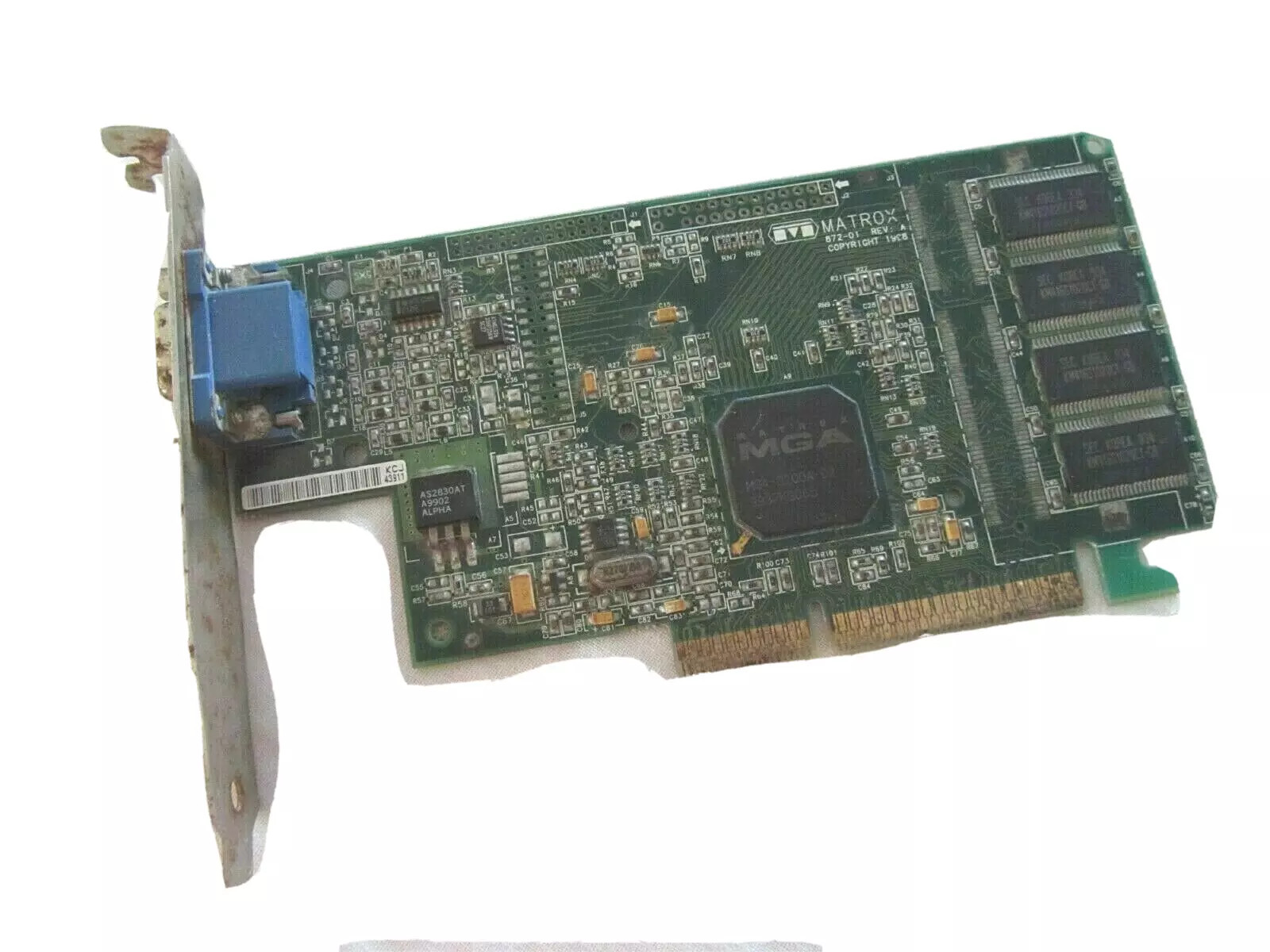 Matrox 872-01 Rev.A G2Dmila/8D/0E2 PC Computer Graphic Card