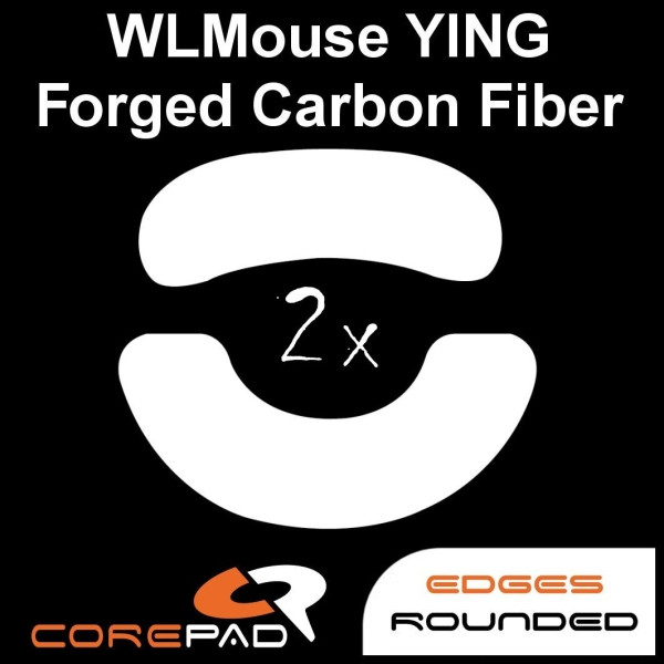 Corepad Skatez WLmouse YING Forged Carbon Fiber 8K Wireless Replacement Mouse Feet