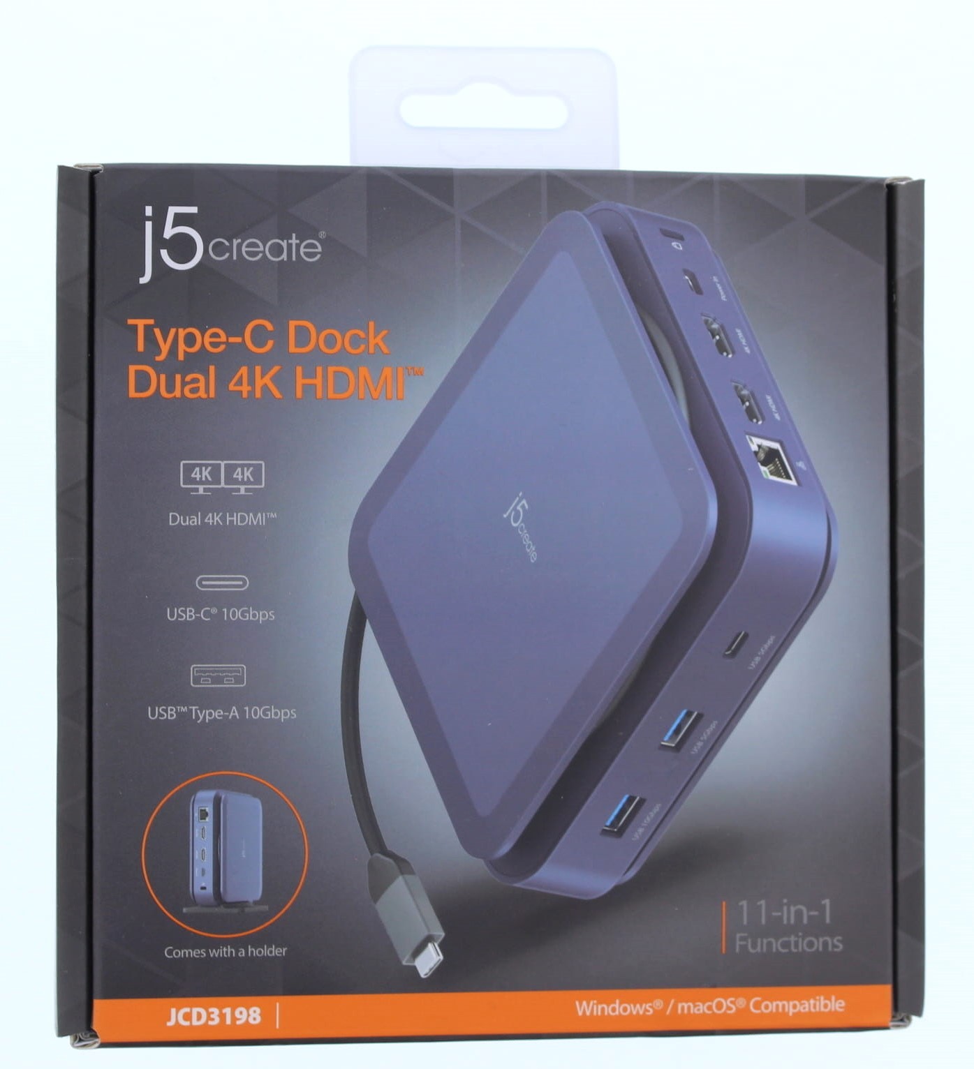j5create Type-C Dock Dual 4K HDMI