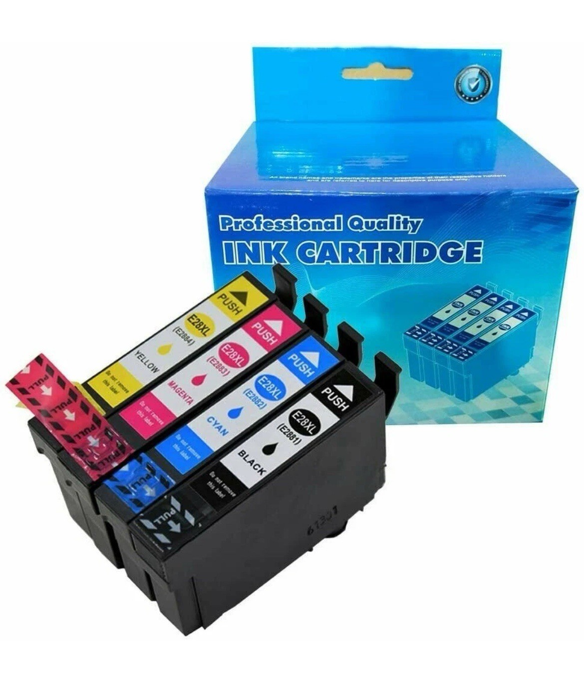 Professional Quality Ink Cartridge Pack H-712 BK/C/M/Y