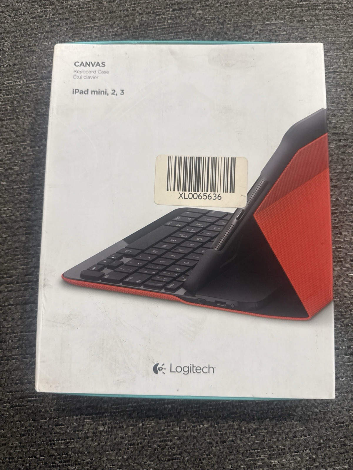 Logitech Canvas Keyboard/Cover Case for iPad mini 2/3 - Mars Red Orange