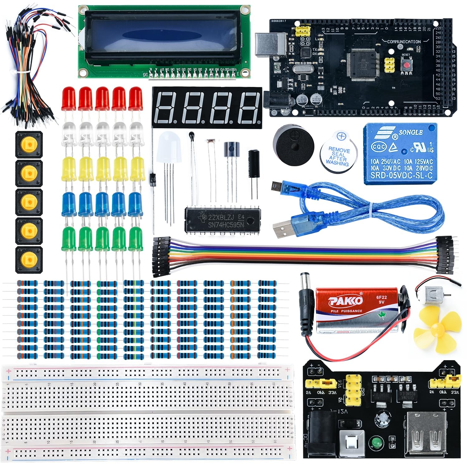 Project Starter Kit Mega R3 2560 Compatible with IDE Including 16 Tutorials