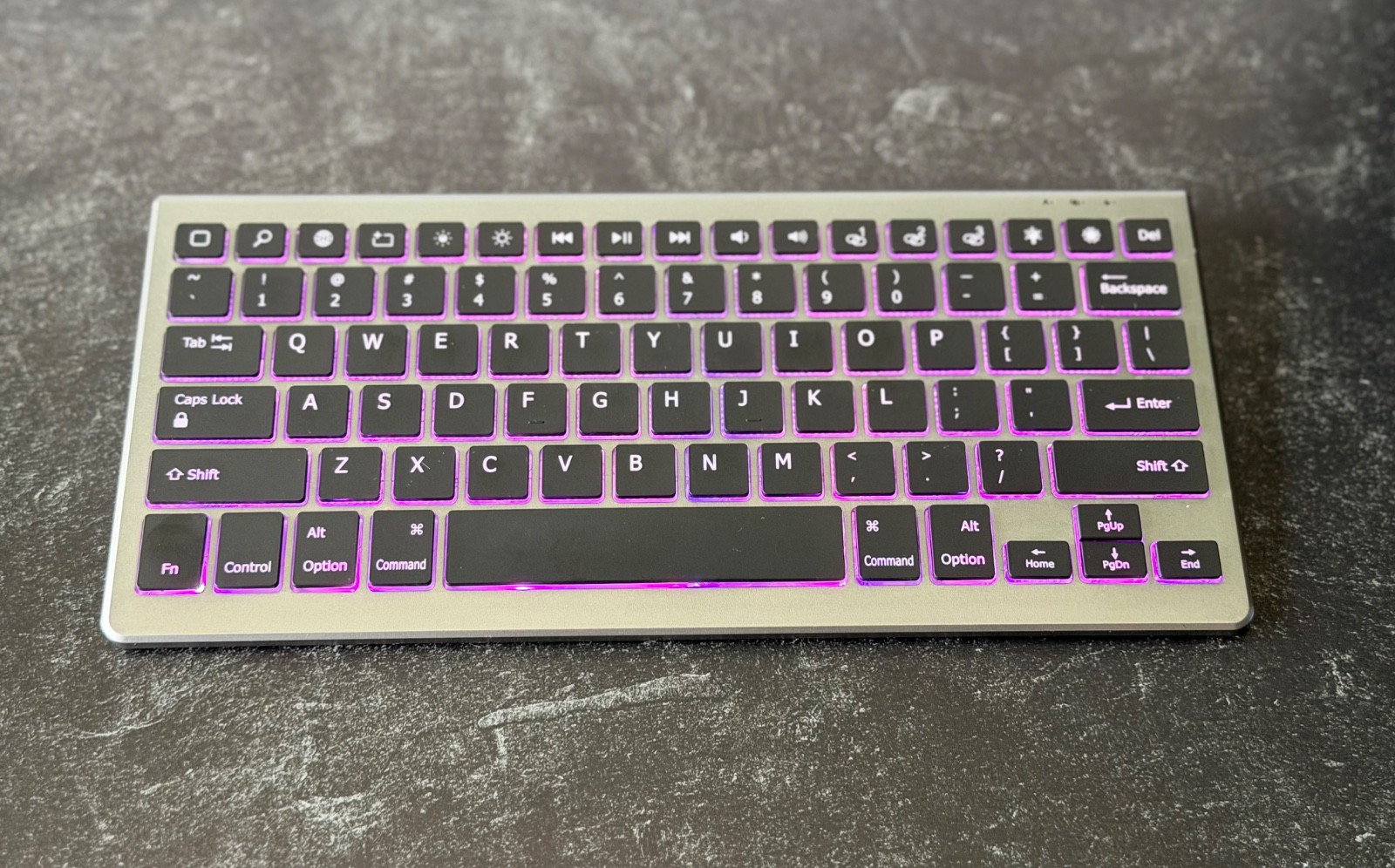 Jelly Comb Bluetooth Wireless Keyboard RGB Backlit Rechargeable Compact USB-C