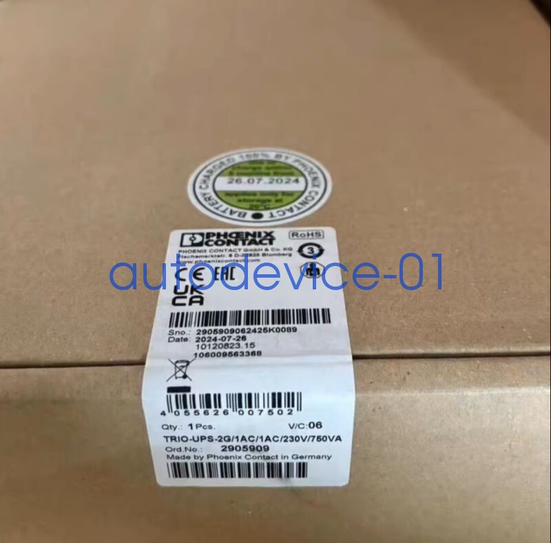 PHOENIX Contact Power Supply 2905909 TRIO-UPS-2G/1AC/1AC/230V/750VA  DHL/FedEx