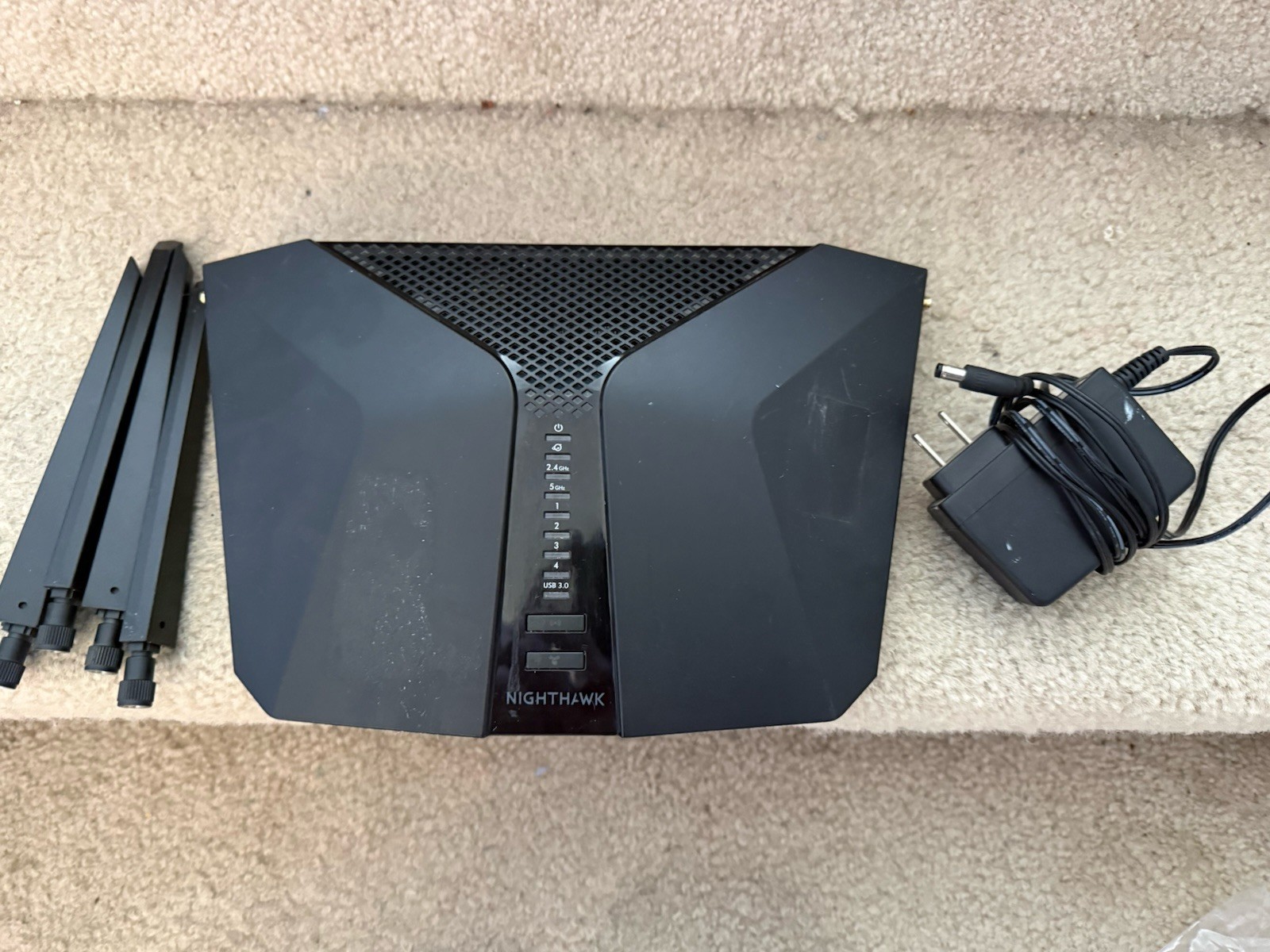 NETGEAR Nighthawk AX6 RAX45 AX4300 Dual-Band WiFi Router, 4 LAN, USB 3.0