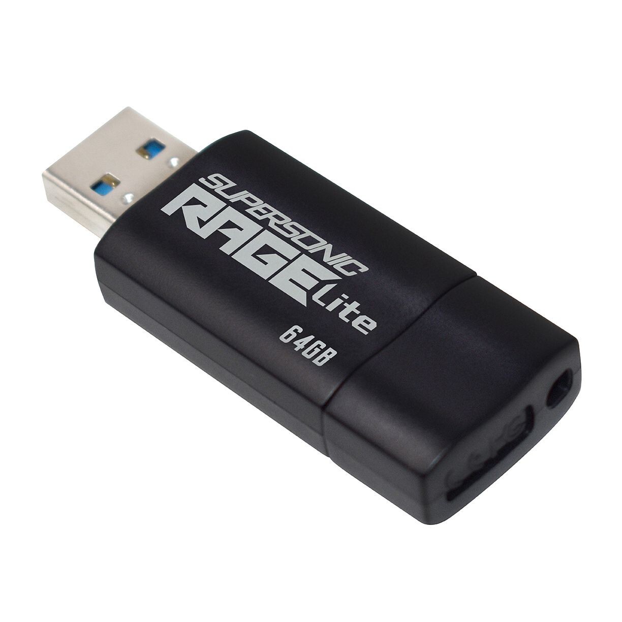 Patriot Rage 64GB USB 3.2 Flash Drive Retractable Thumb Drive Memory Stick