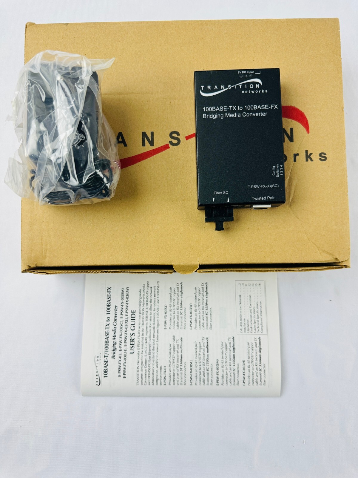 Transition Networks E-PSW-FX-03(SC) Media Converter