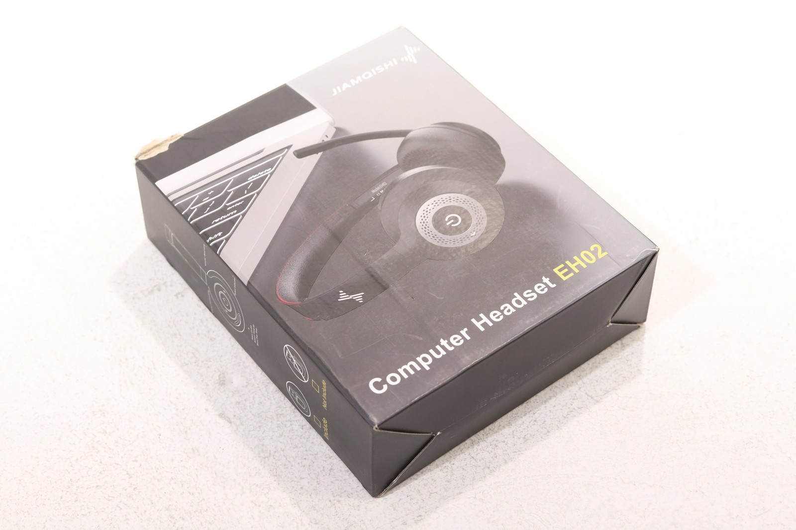 JIAMQISHI EH02 Wireless Computer Headset W/Pouch, Cable and USB P/N: EH02