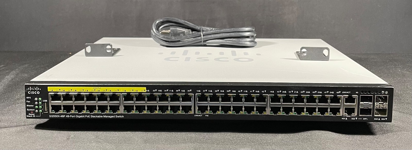 Cisco SG550X-48P-K9 48Port GbE PoE+ Switch - Same Day Shipping