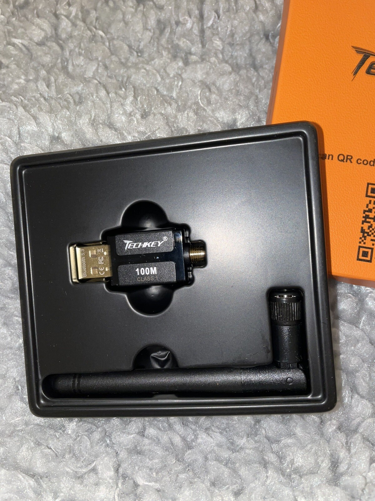 TECHKEY Model BT833 Black USB Long Range 5.3 Bluetooth Adapter
