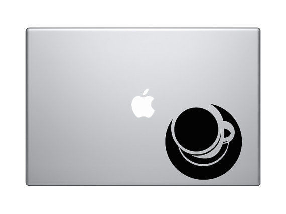 Coffee House Art #5 - Java Shop Mug Cappucino Espresso Latte - Mac Apple Laptop