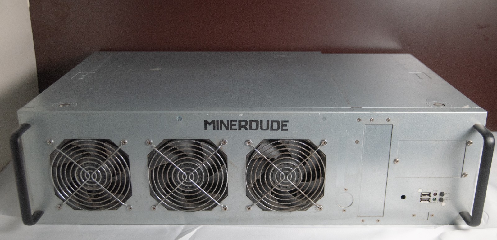 MINERDUDE 9 GPU Bitcoin Crypto MINING RIG 1800W MAX  *200V-277V ONLY - TESTED