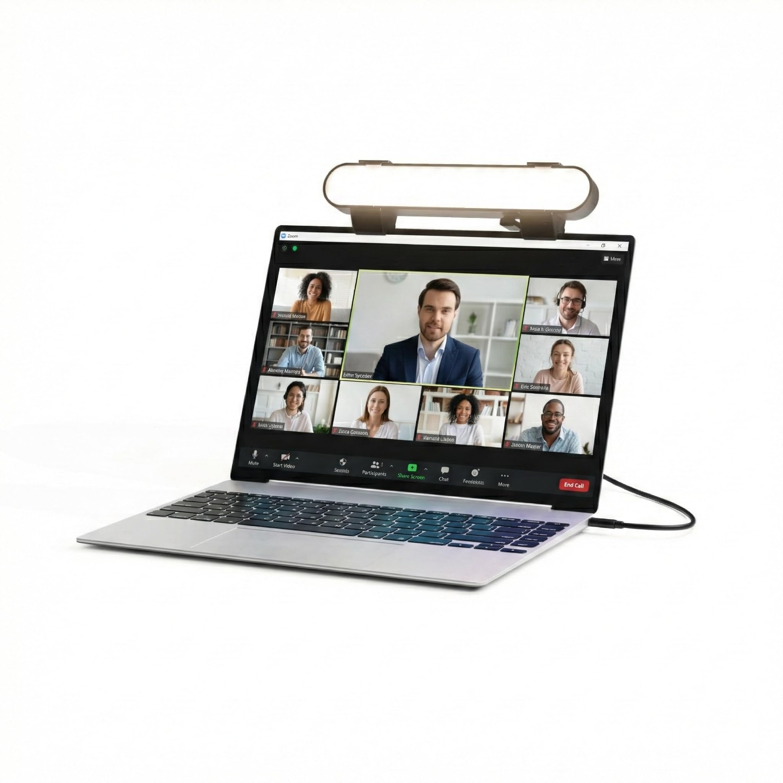 HumanCentric Video Conference Lighting, Laptop Only Webcam Light