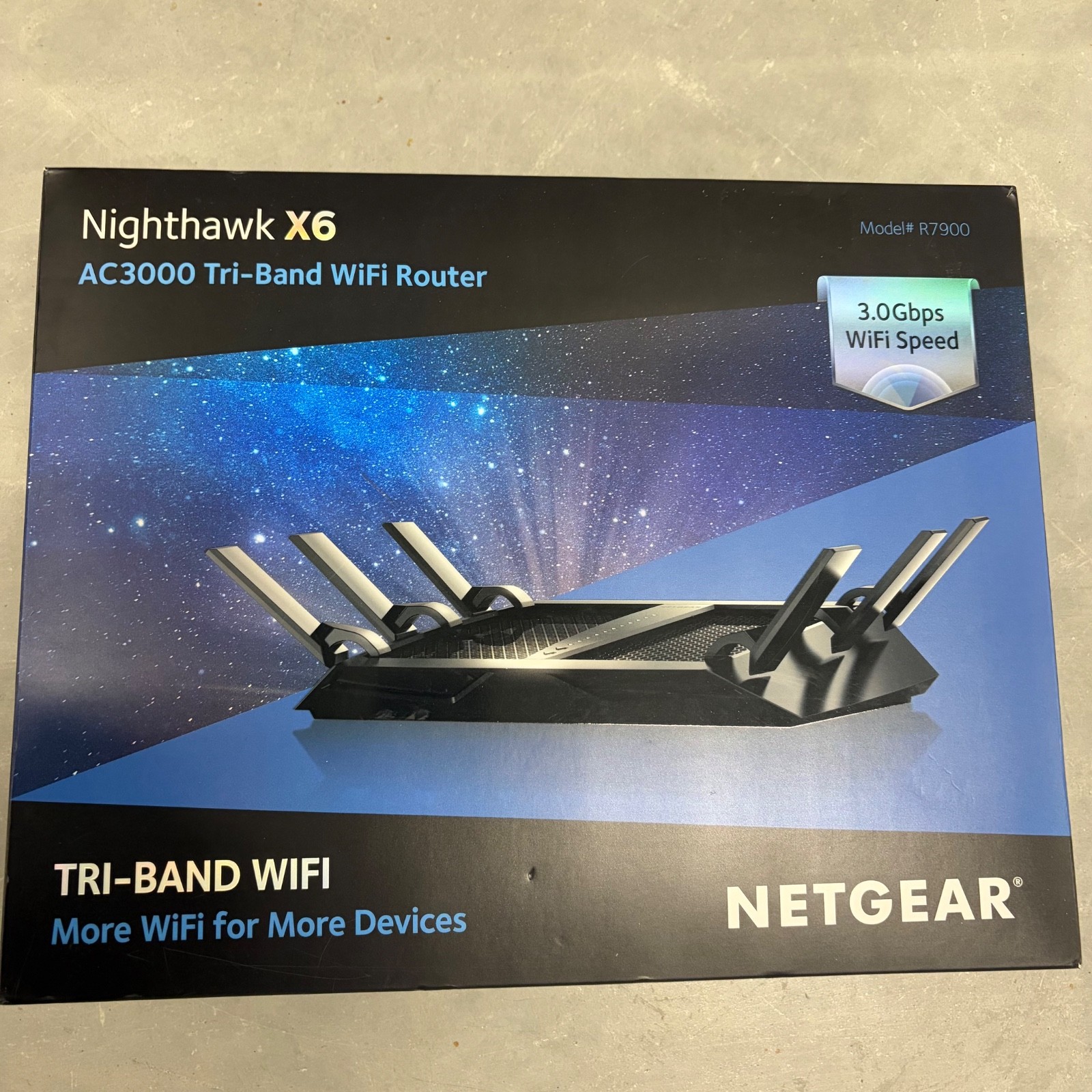 NETGEAR Nighthawk X6 R7900 AC3000 Tri-Band WiFi Router 3.0Gbps New