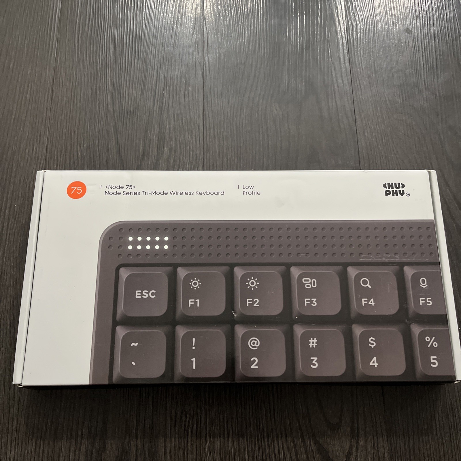 NuPhy Node 75 Low-Profile Ink Gray Brown Nano Switches