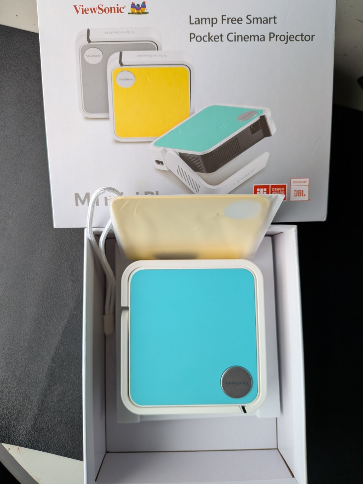 ViewSonic M1 mini Plus LED Pocket Cinema Projector - For Parts/Not Working