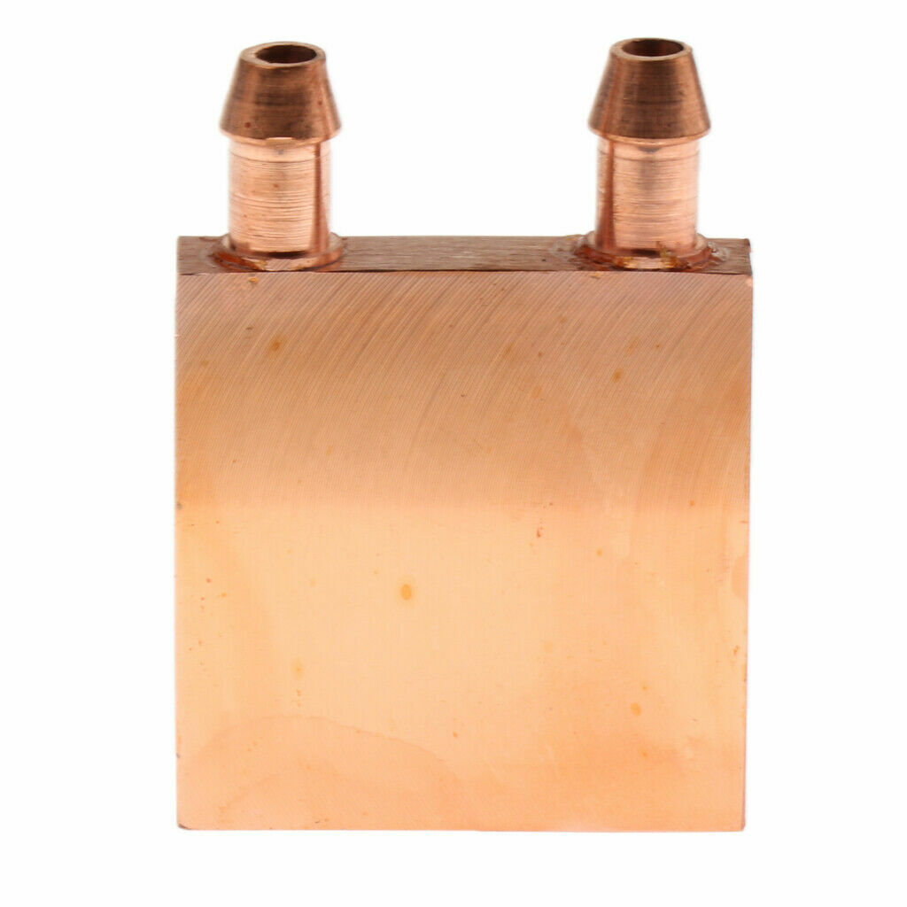 40x40mm Quality Copper Water Cooling Block CPU Radiator Heat Sink 1Pcs