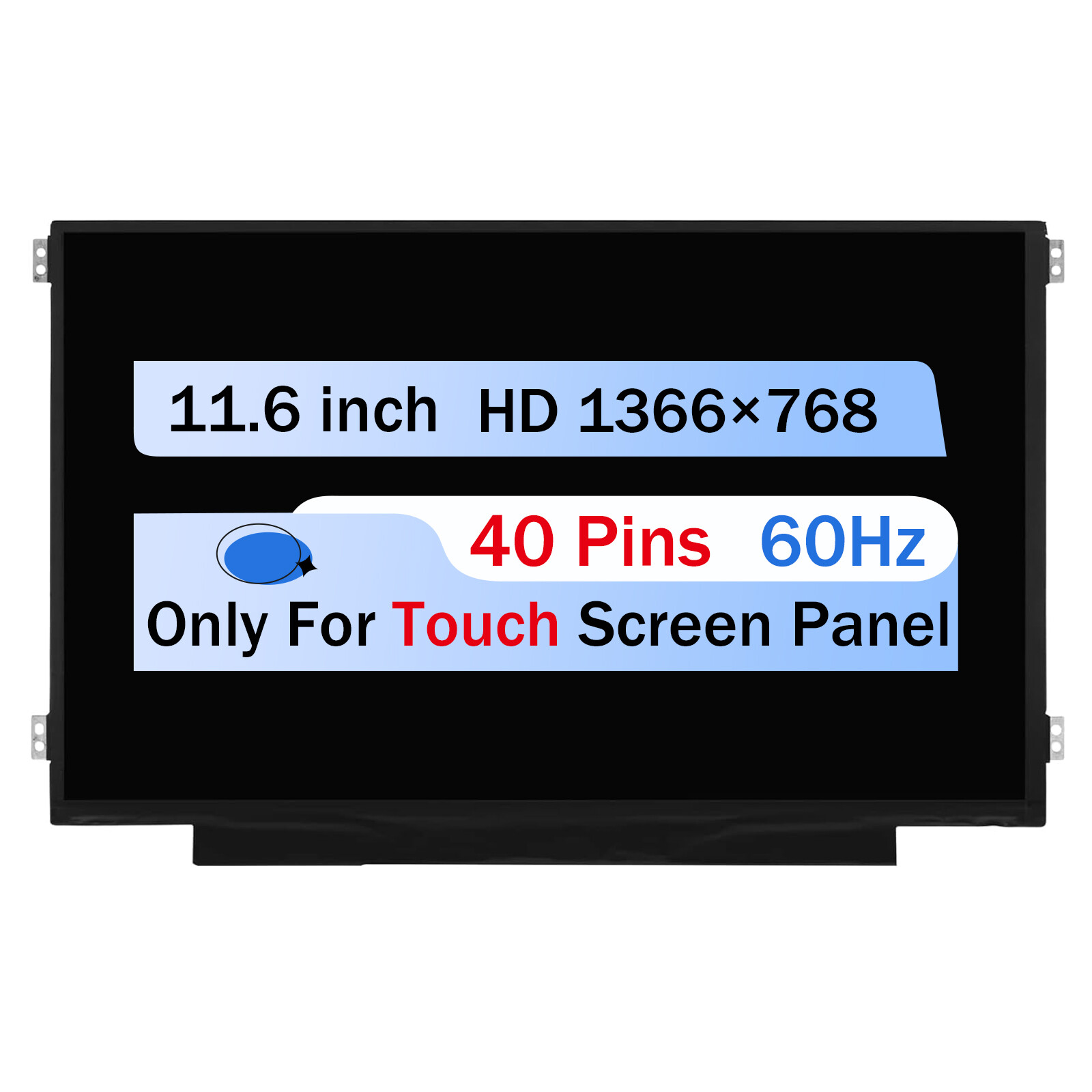 LED LCD Touch Screen Replacement For HP 920843-001 11.6" HD 1366x768 40 Pins