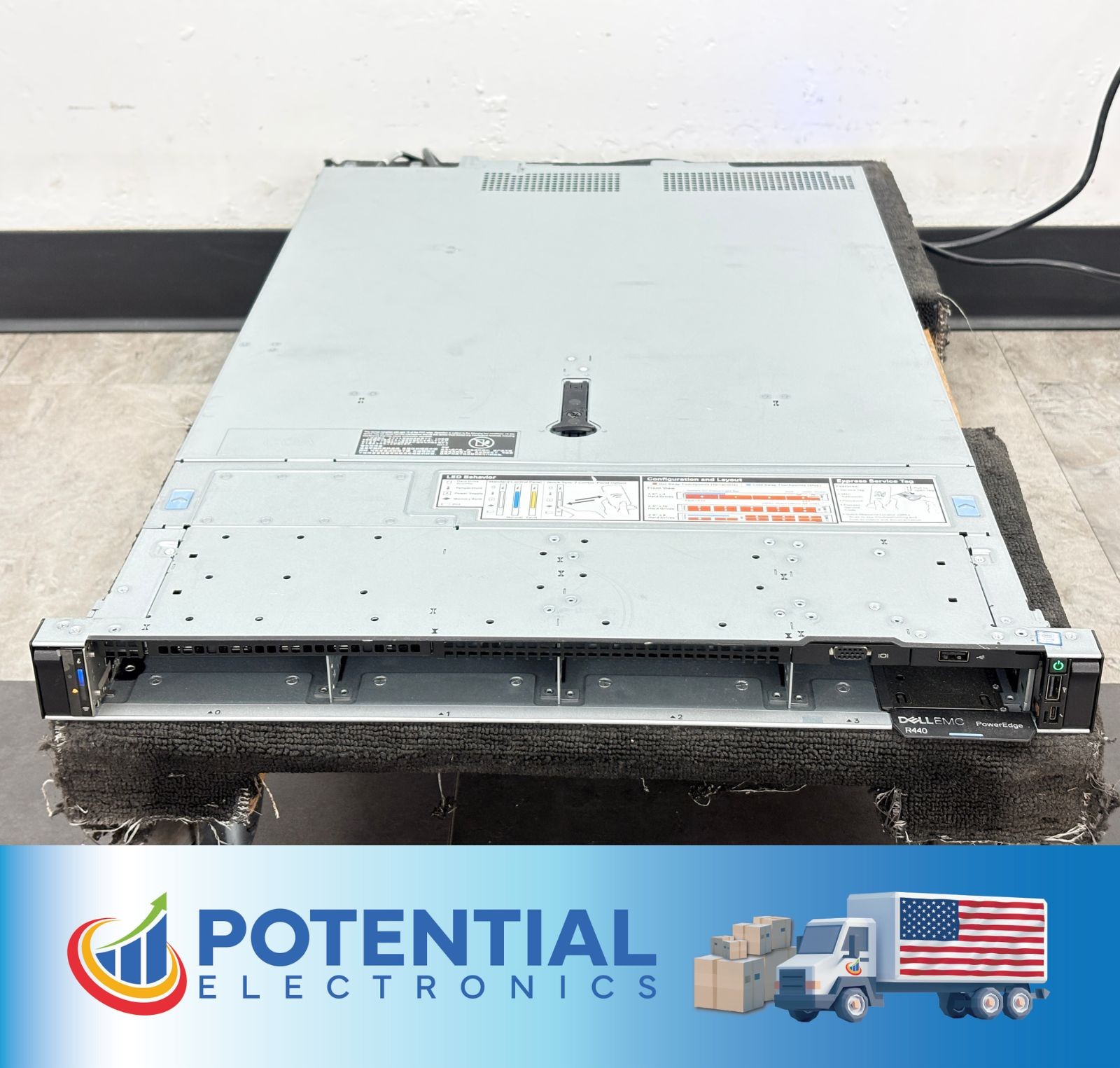 Dell PowerEdge R440 1U Rack Server Dual LGA3647 Xeon Scalable DDR4 ECC - w/ CPU