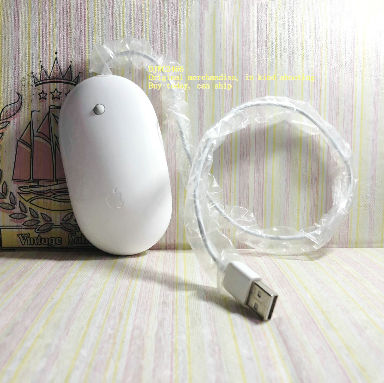 Original Apple Mighty Mouse Model A1152USB Mouse White (Line length 50cm or75cm）