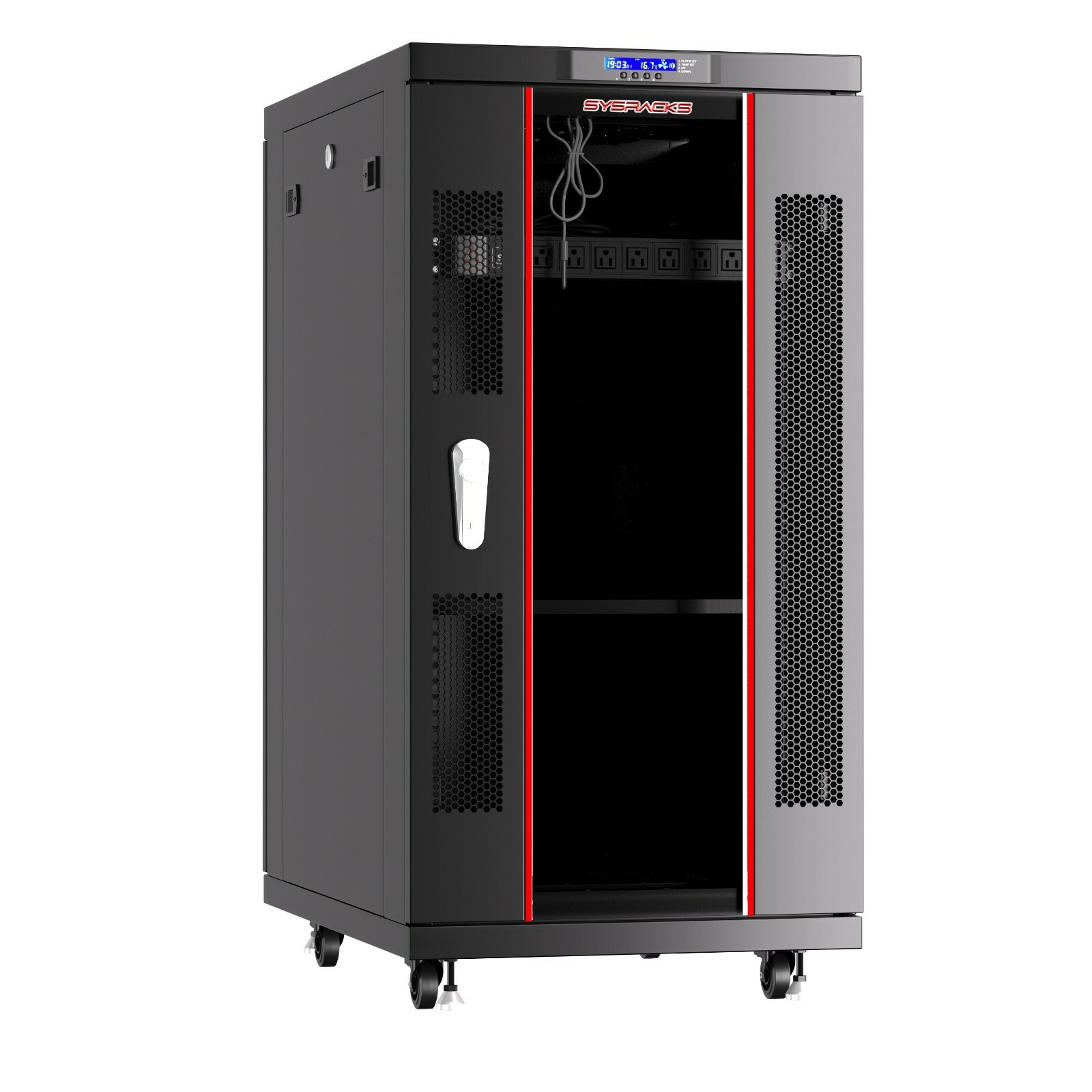 18U 39" IT Data Network Cabinet Server Rack Enclosure Accessories over $150 