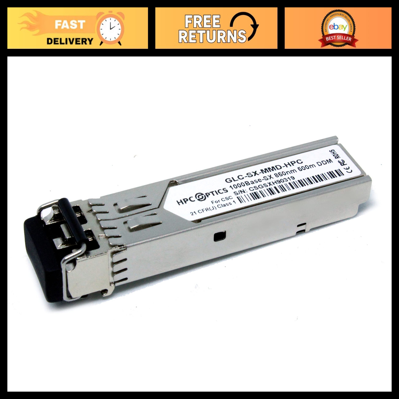 1000BASE-SX SFP Transceiver Compatible Module | 1G SX MMF 850nm Fiber Optic