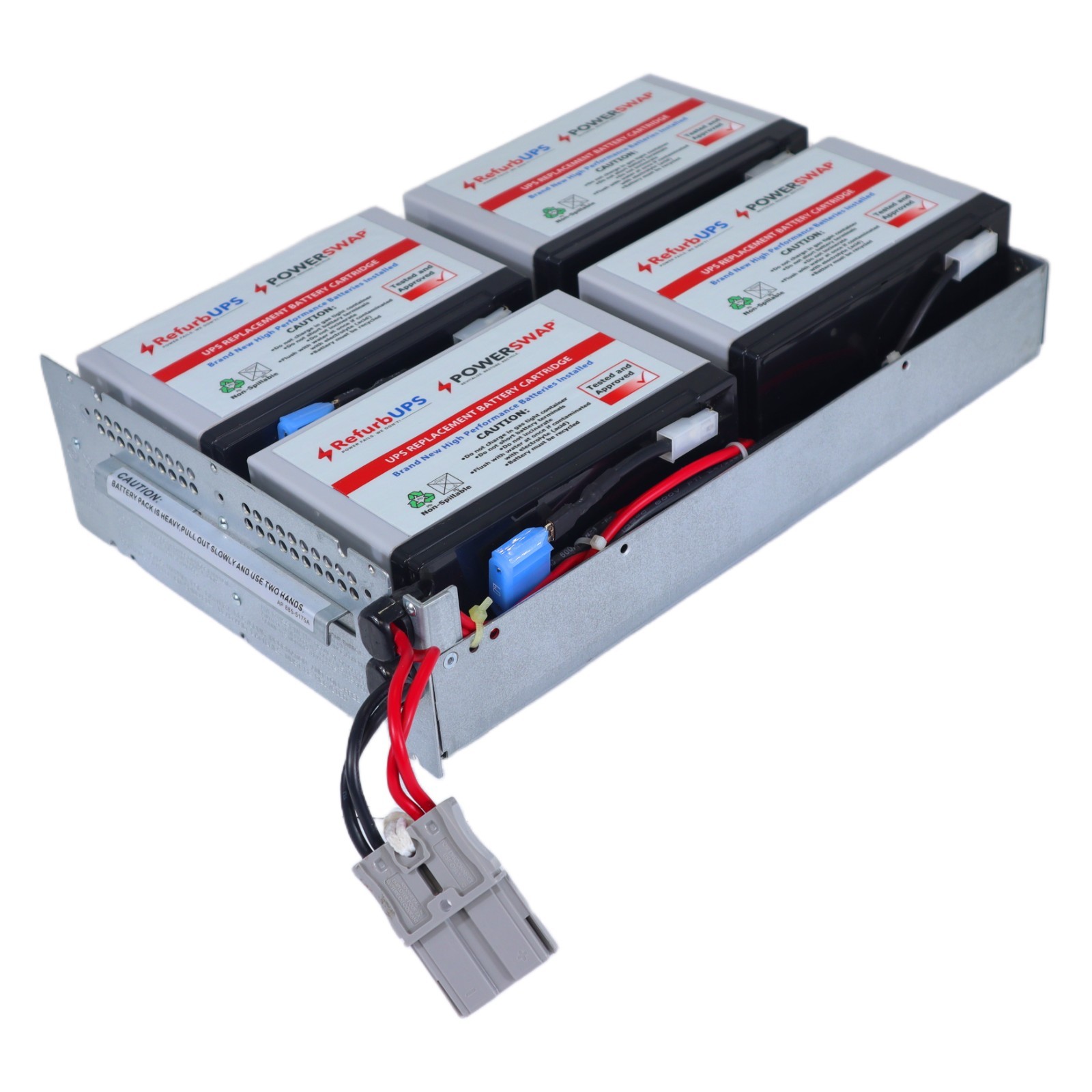 APC RBC132 SMC1500-2U Battery Cartridge With New Batteries - Hot SWAP Ready