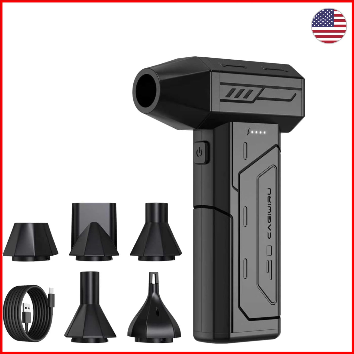 Lightweight 130,000 RPM Cordless Air Blower - Perfect for Home & Electronics
