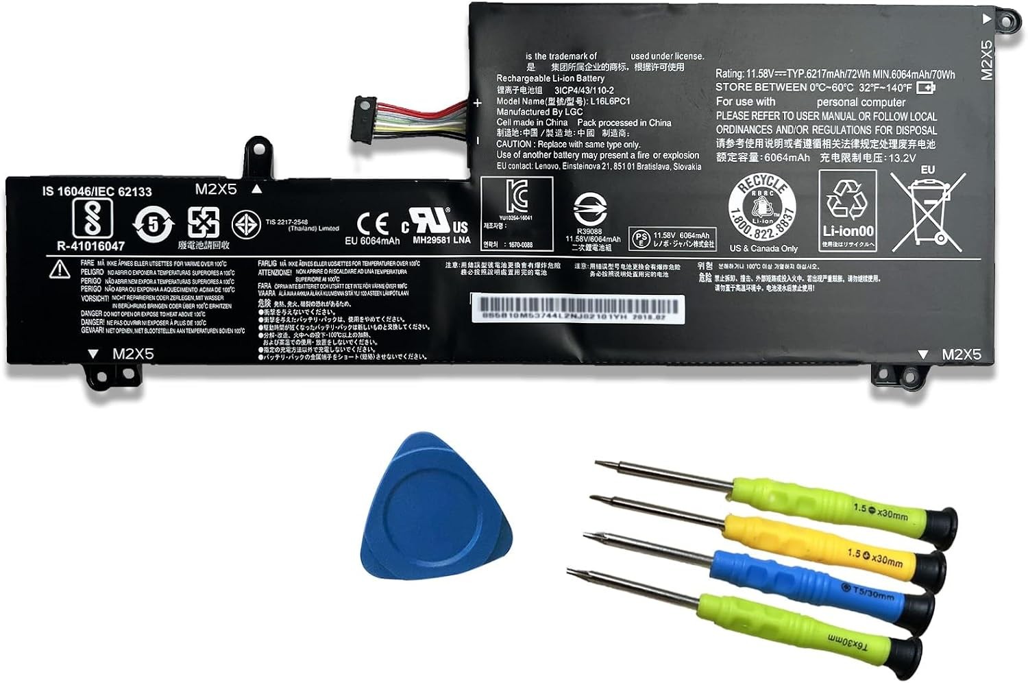L16L6PC1 L16M6PC1 Laptop Battery Replacement for Lenovo Yoga 720 720 15Ikb 720