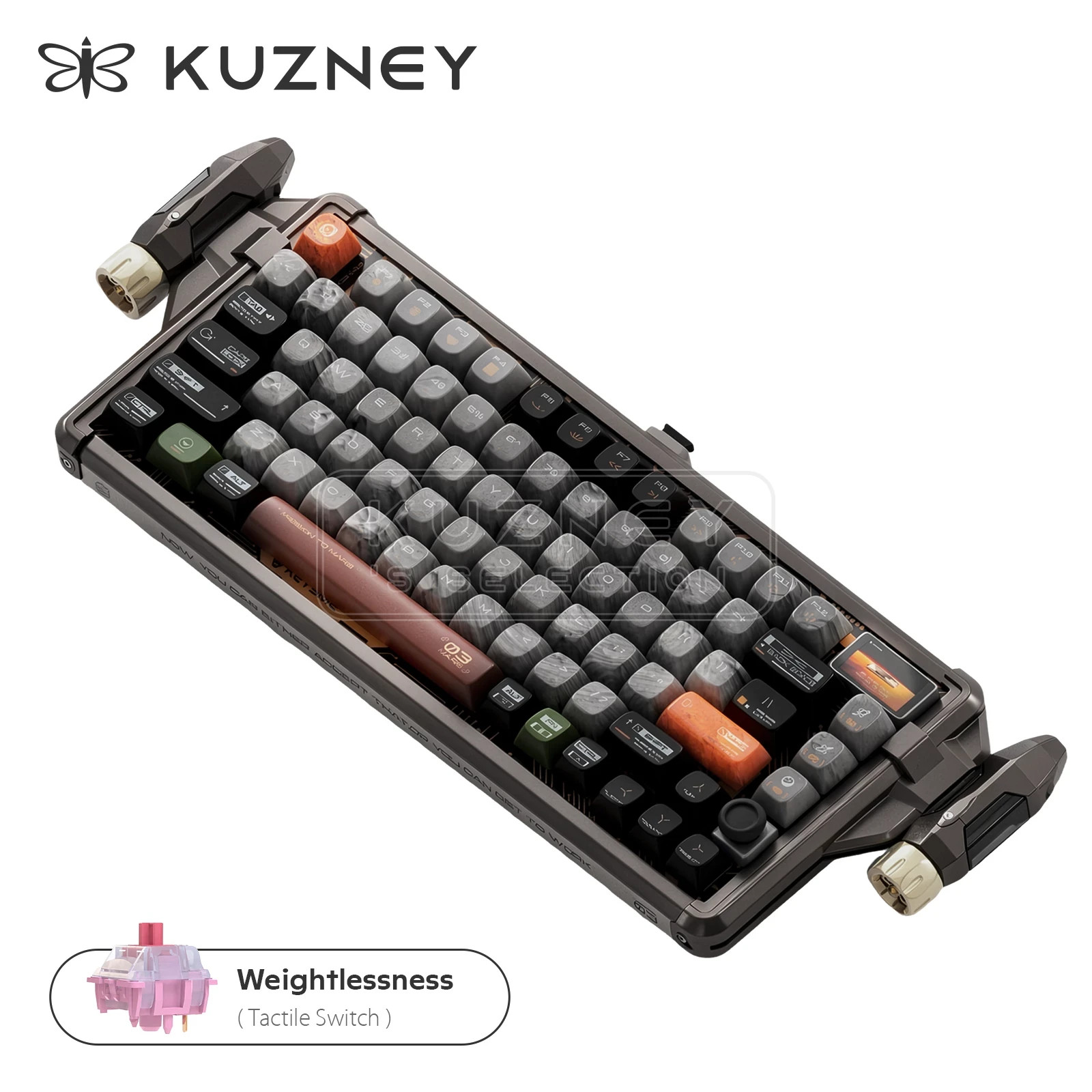 Wireless Keyboard Mars 03 Hot-Swap 3-Mode Bluetooth PBT Keycaps Rockets