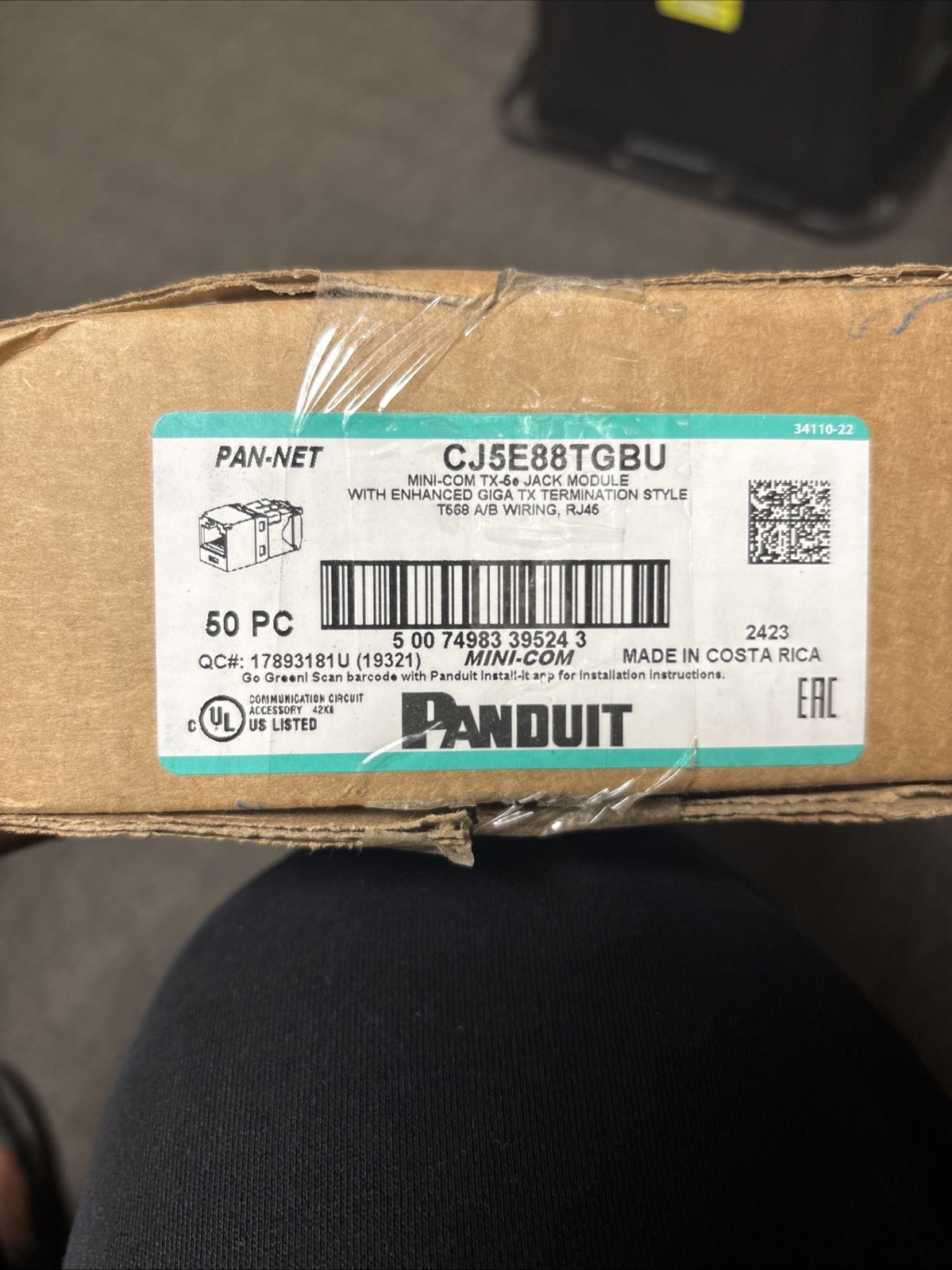 50X Cat6 MiniCom UTP RJ45 Network Jack Module Blue For Panduit CJ688TGBU Giga TX