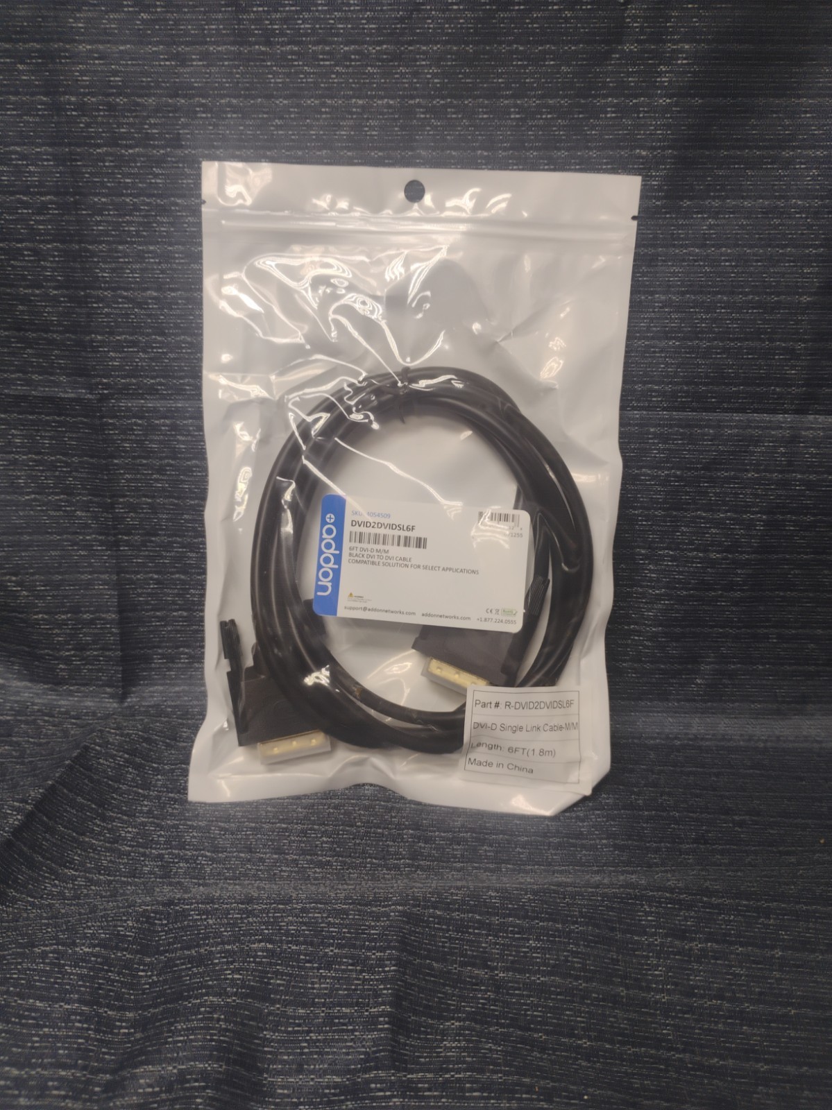 6Ft DVI-D Cable - DVI Cable - 6 Ft Networking Addon  - Black (DVID2DVIDSL6F