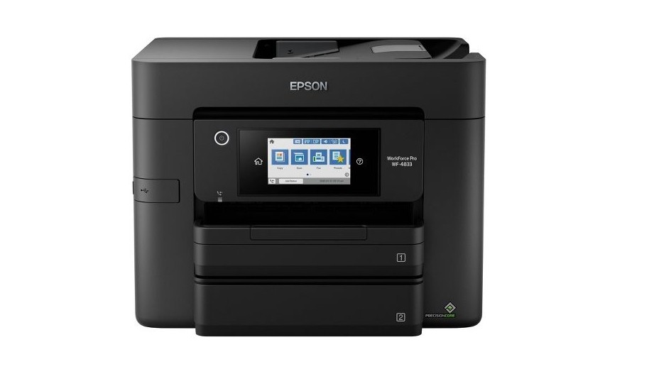 Epson 82735180 WorkForce Pro WF-4833 All-in-One Color Inkjet Printer, Black