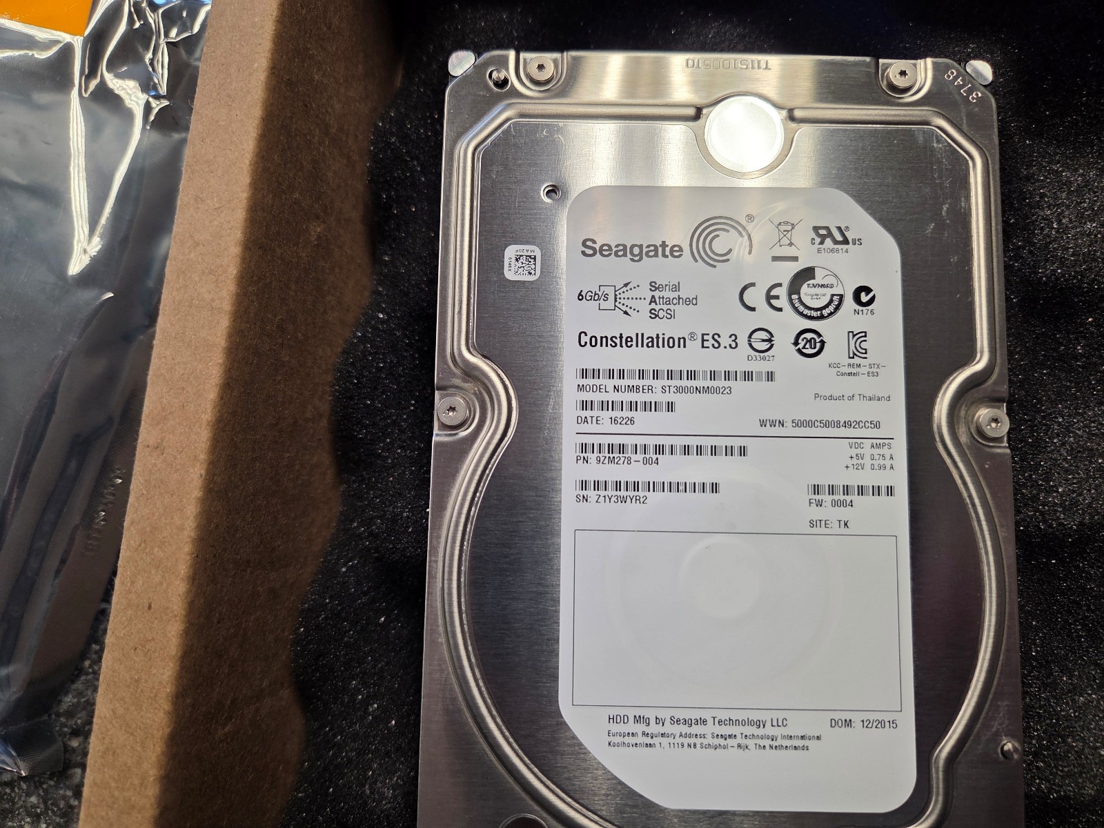 Seagate Constellation ES.3 3TB 7200RPM 128MB SAS 3.5” Internal Hard Drive -...
