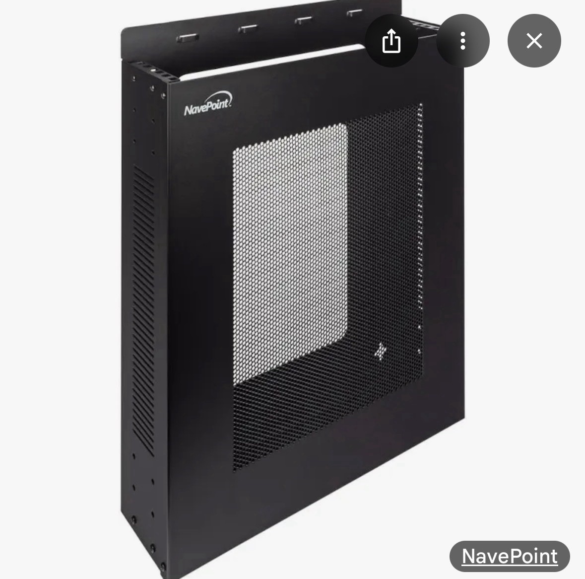 NavePoint 2U Vertical Wall Mountable Server Rack 00301236 NEW