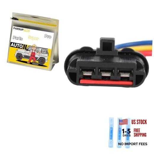 1Pcs 3-Way/Pin Cooling Fan Motor Connector Sensor Socket Repair Wiring Harness