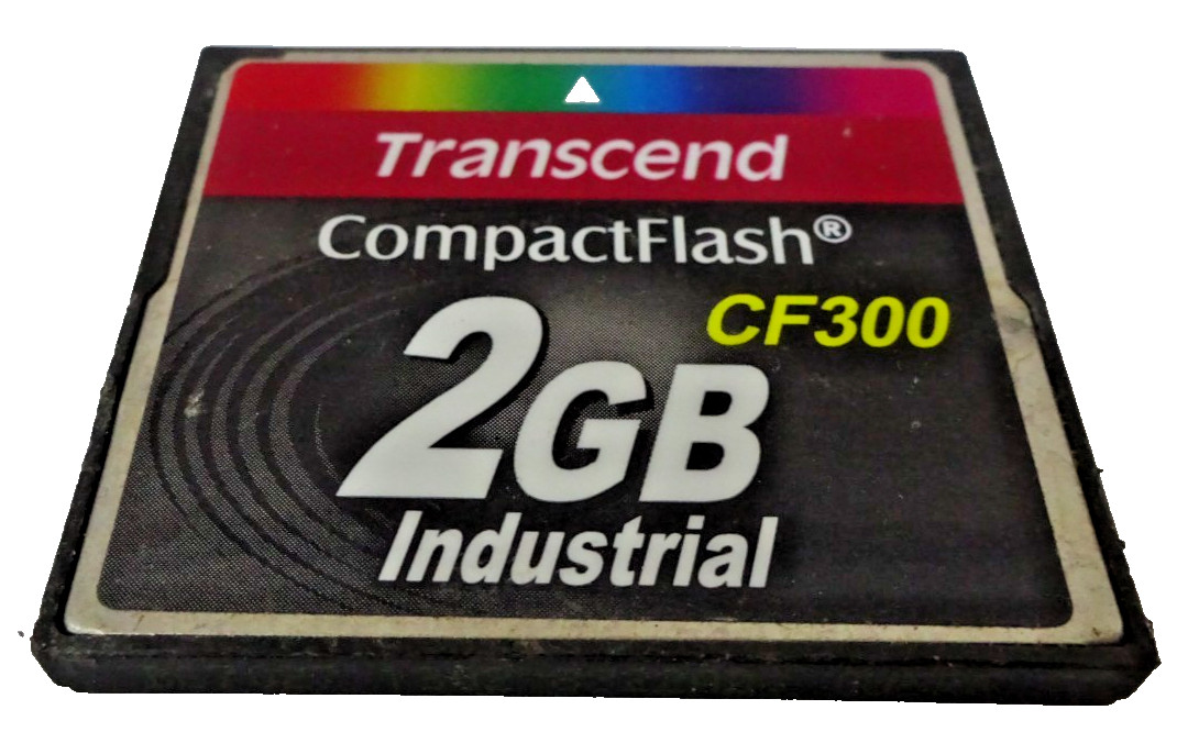 1 PIECE TRANSCEND CF300 INDUSTRIAL COMPACT FLASH CARD 2GB #GK14742
