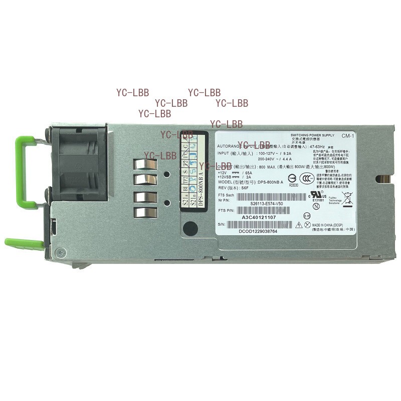 For Fujitsu RX300 RX200 S7 DPS-800NB A S26113-E574-V50 Server Power Supply 800W