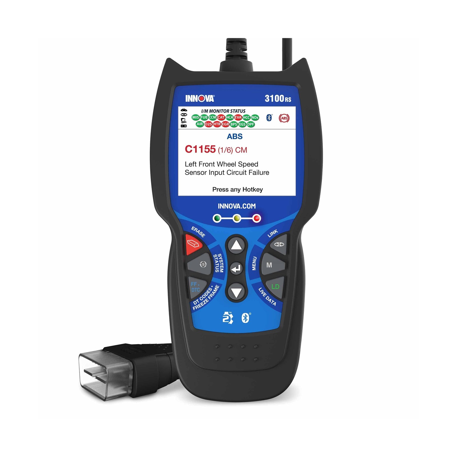 INNOVA 3100RS, OBD2 Scanner, ABS SRS Airbag Scan Tool with Airbag Light & Oil...