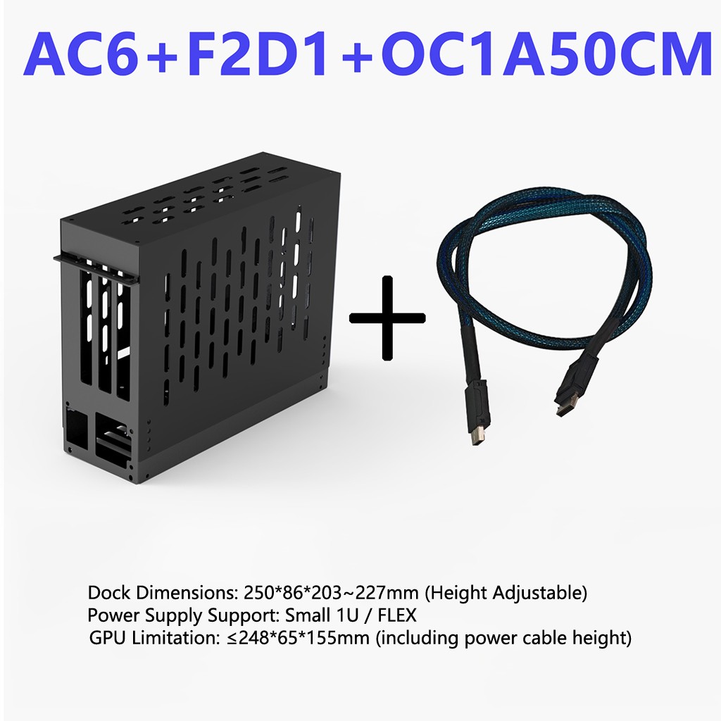 Docking Station External Graphics Card Dock Portable GPU Case for Laptop Mini PC