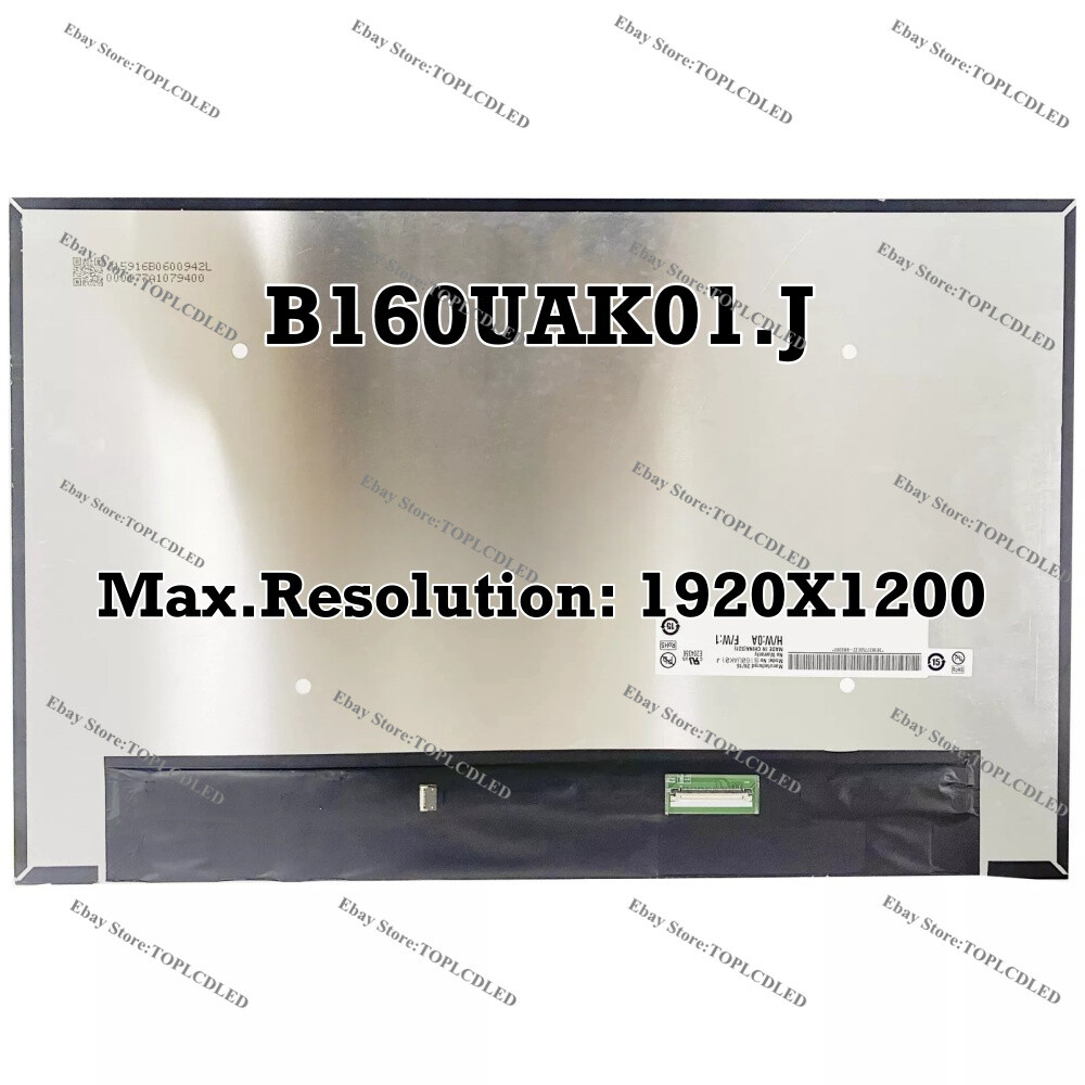 B160UAK01.J 16.0 Inch 1920X1200 New Screen LCD Replacement Panel Display Matrix