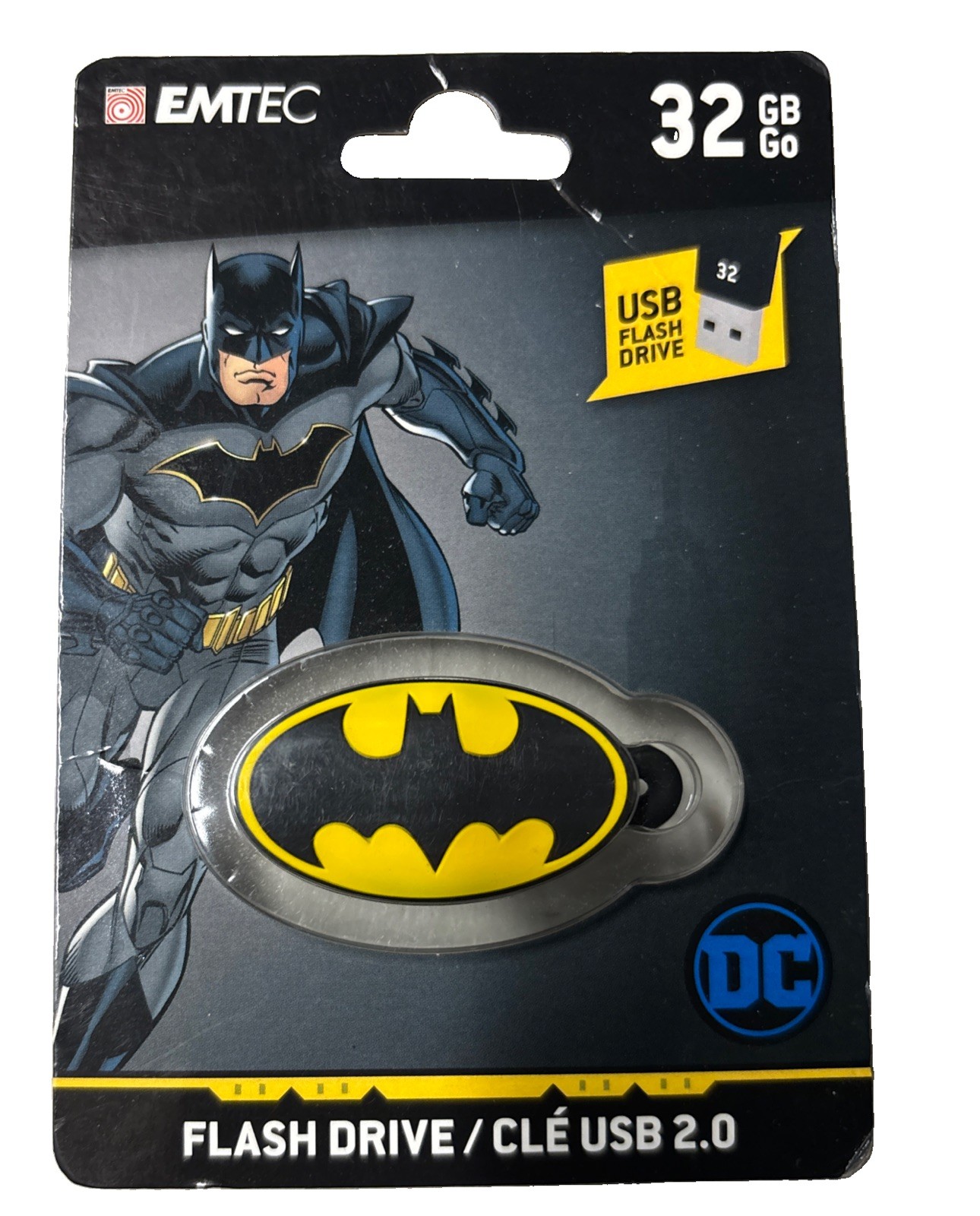 Emtec DC Comics 32GB USB 2.0 Batman Flash Drive