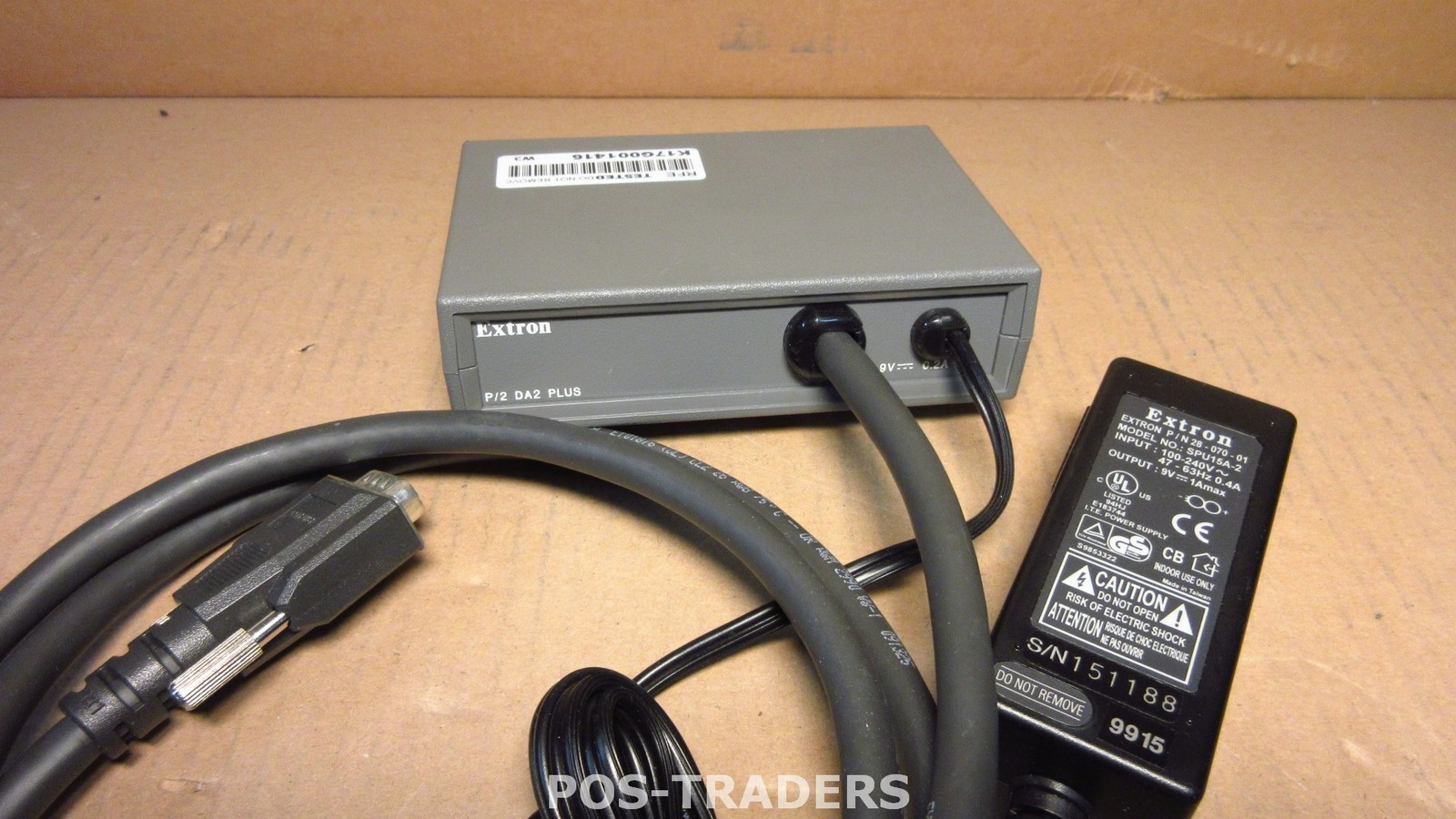 Extron P/2 DA2 Plus VGA SVGA Distribution Amplifier Video Signal Splitter INC PS