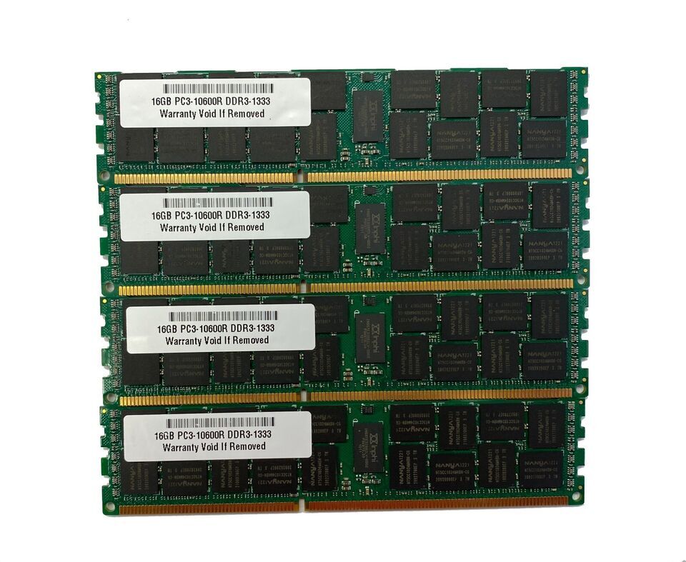 64GB 4X16GB Memory for Supermicro X9DR3-F X9DR3-LN4F+ ECC RDIMM RAM