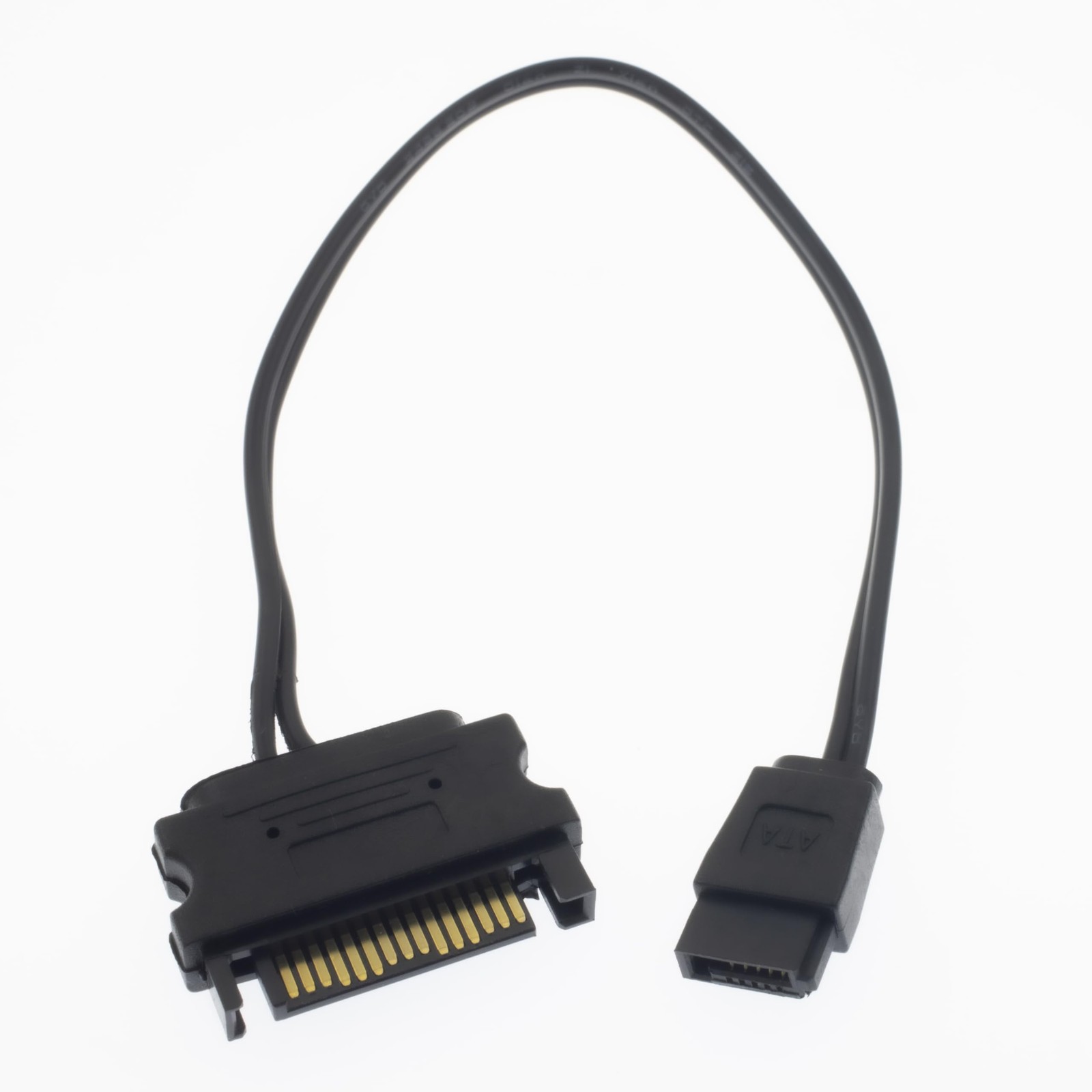 SATA 15 Pin to 6 Pin Slimline Power Adapter Cable for Optical CD DVD Drive 17cm
