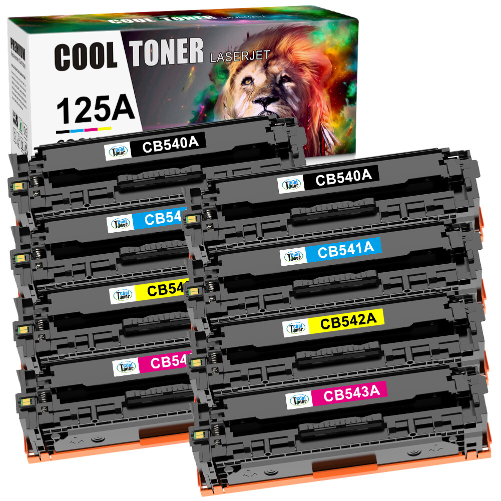 8PK CB540A Toner Compatible For HP 125A Color LaserJet CP1215 CM1312nfi CP1518ni