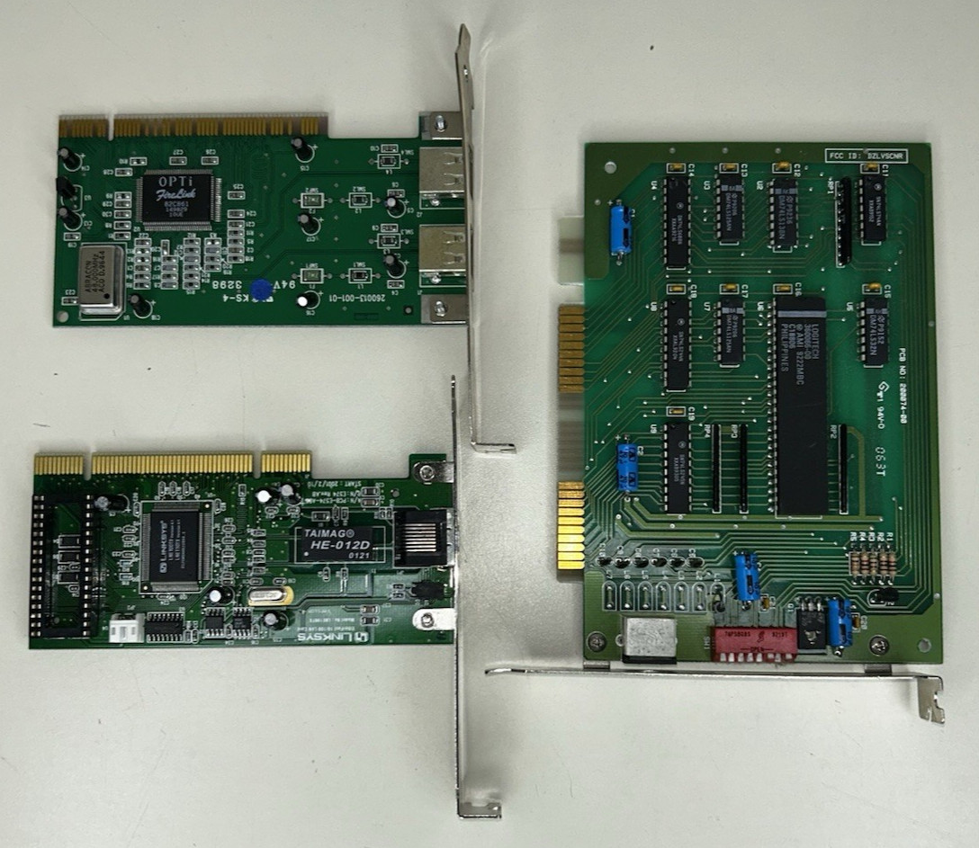 Lot of 3 Computer LAN Ethernet Network Logitech Linksys ADS Tech UNTESTED