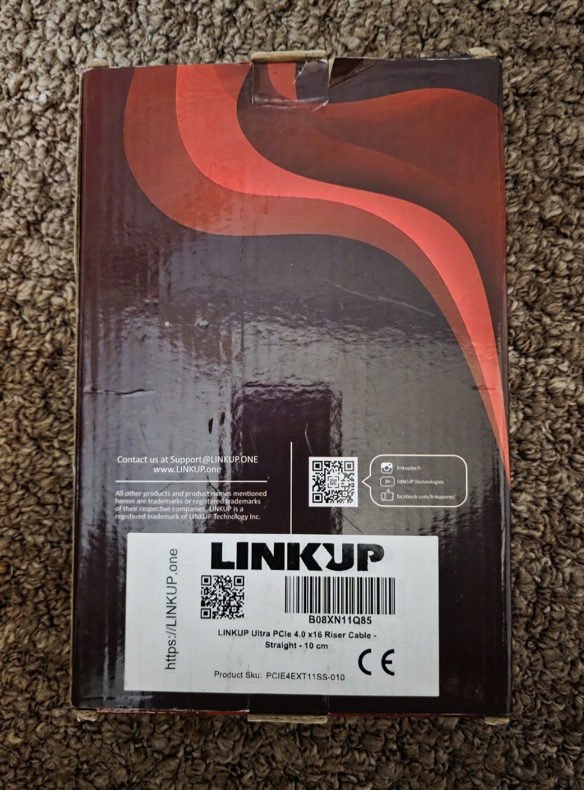 Ultra PCIe 40 X16 Riser Right Angle 10cm G2U