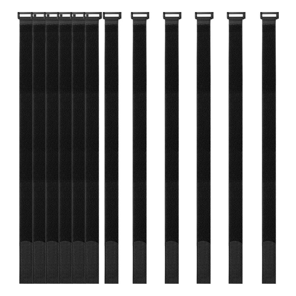 12 Pack 1 x 24" Hook and Loop Reusable Fastening Securing Cable Straps, Durab...